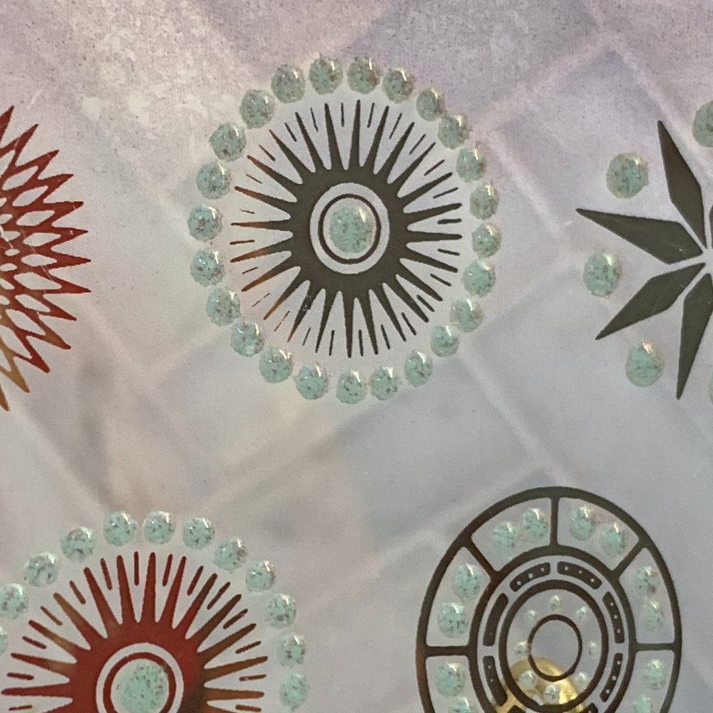 -Spectacular MCM Dorothy Thorpe Glama Atomic Starburst Platter -MCM Space Luxe - Picture 3 of 15